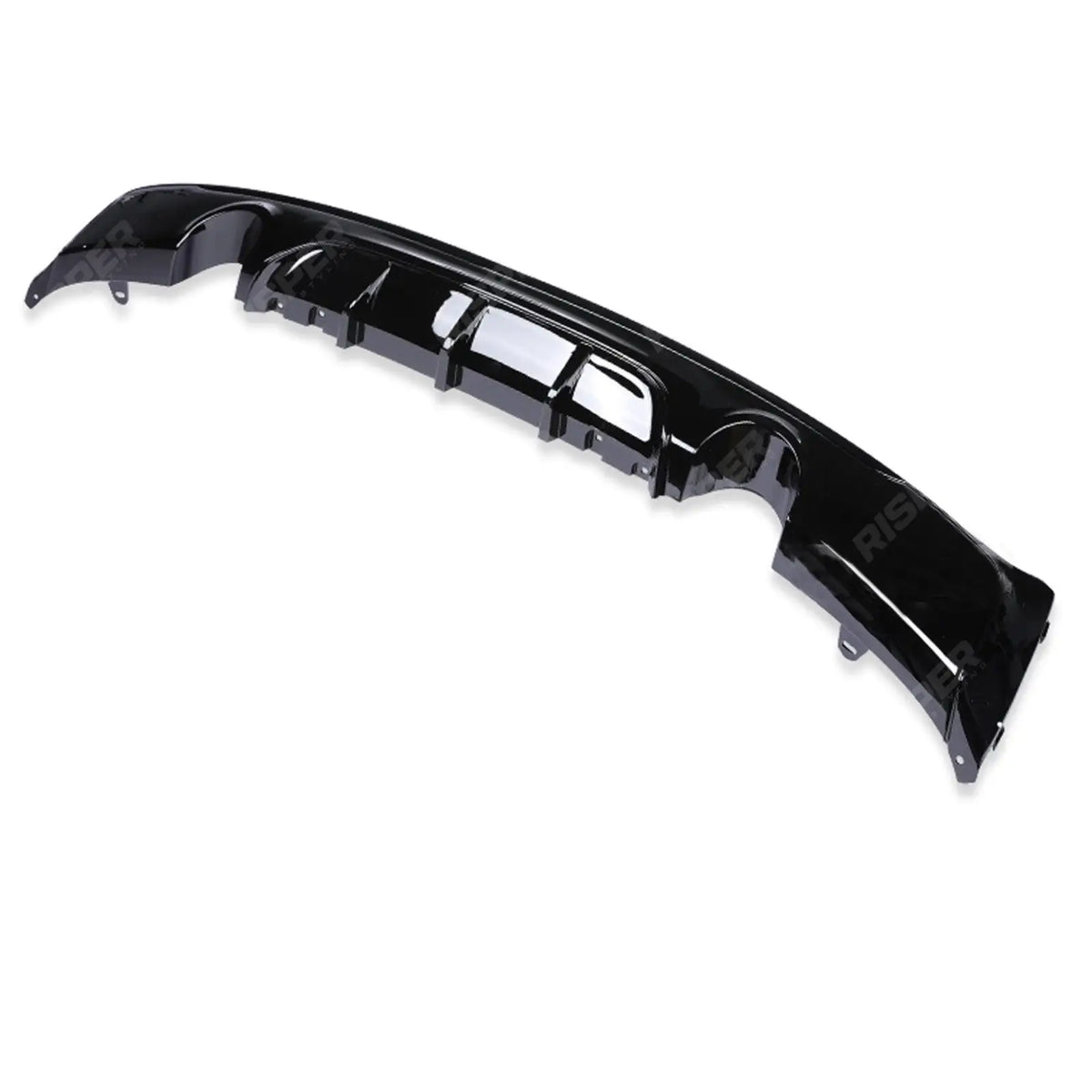 Gloss Black Rear Diffuser Dual Single Exit For BMW 2 Series F22 M Sport 2013-2018