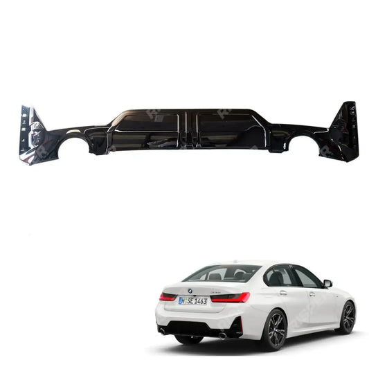 Gloss Black Rear Diffuser For BMW 3 Series G20 M Sport LCI Facelift 2022+