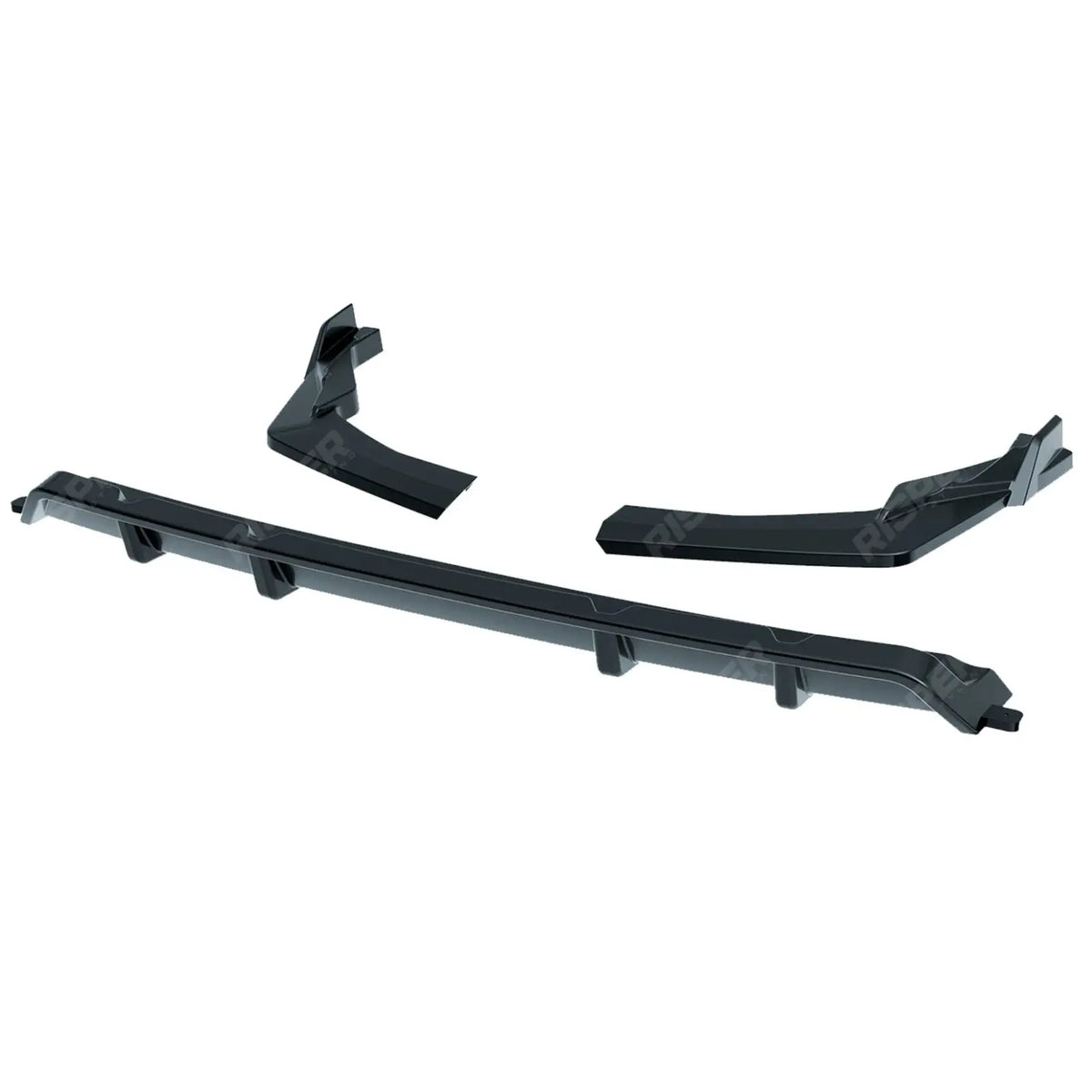 Gloss Black Rear Diffuser & Side Splitters For Audi Q8 S Line 2023+