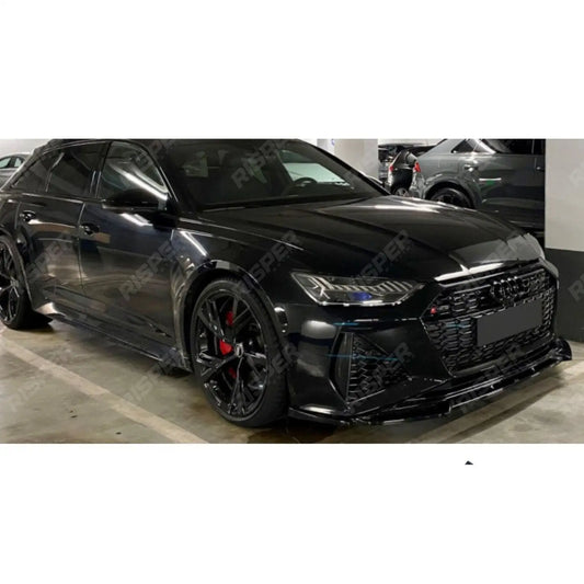Gloss Black Risper Front Splitter For Audi RS6 C8 2019+