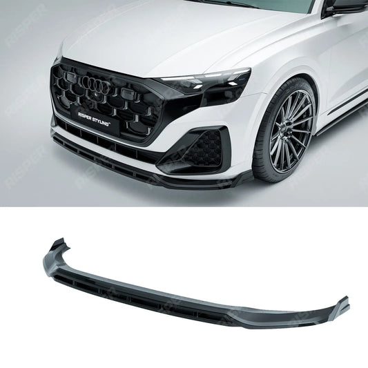 Gloss Black Risper Front Splitter Lip For Audi Q8 S Line 2023+