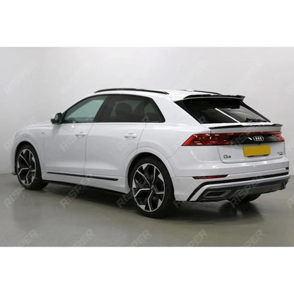 Gloss Black Risper Lower Spoiler Lip Extension For Audi Q8 2018+
