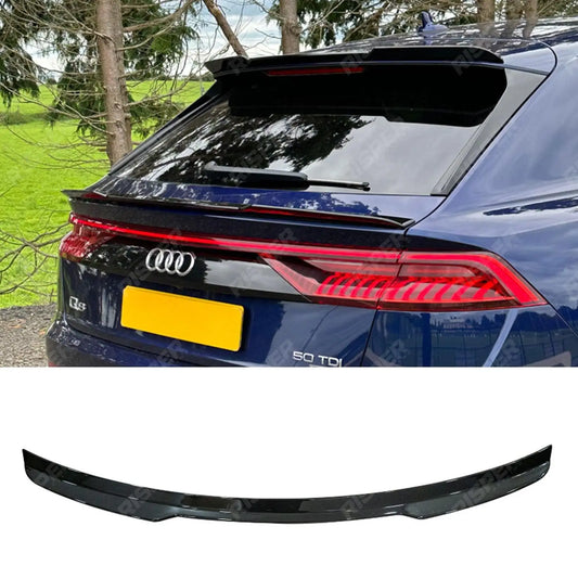 Gloss Black Risper Lower Spoiler Lip Extension For Audi Q8 2018+