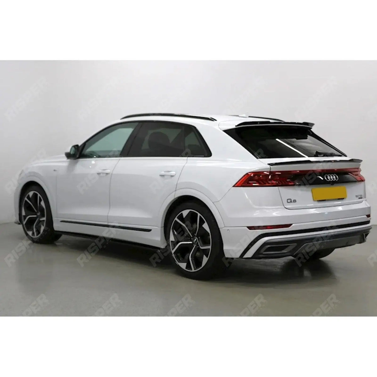 Gloss Black Risper Upper Spoiler Lip Extension For Audi Q8 2018+