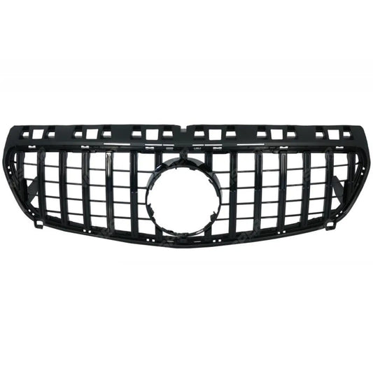 GT STYLE GRILL IN GLOSS BLACK For MERCEDES A-CLASS W176 2013-2015
