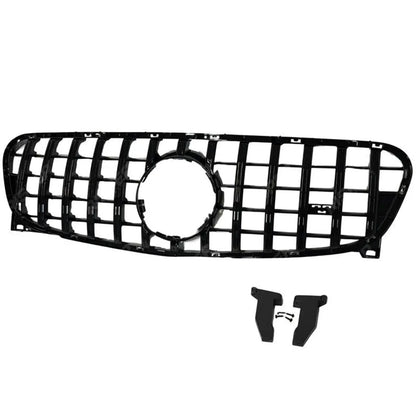 GT Style Grille In Gloss Black For Mercedes GLA W156 2014-2016
