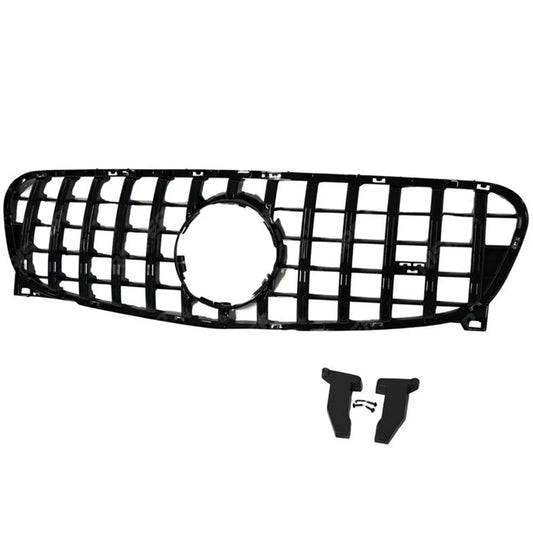 GT Style Grille In Gloss Black For Mercedes GLA W156 2014-2016