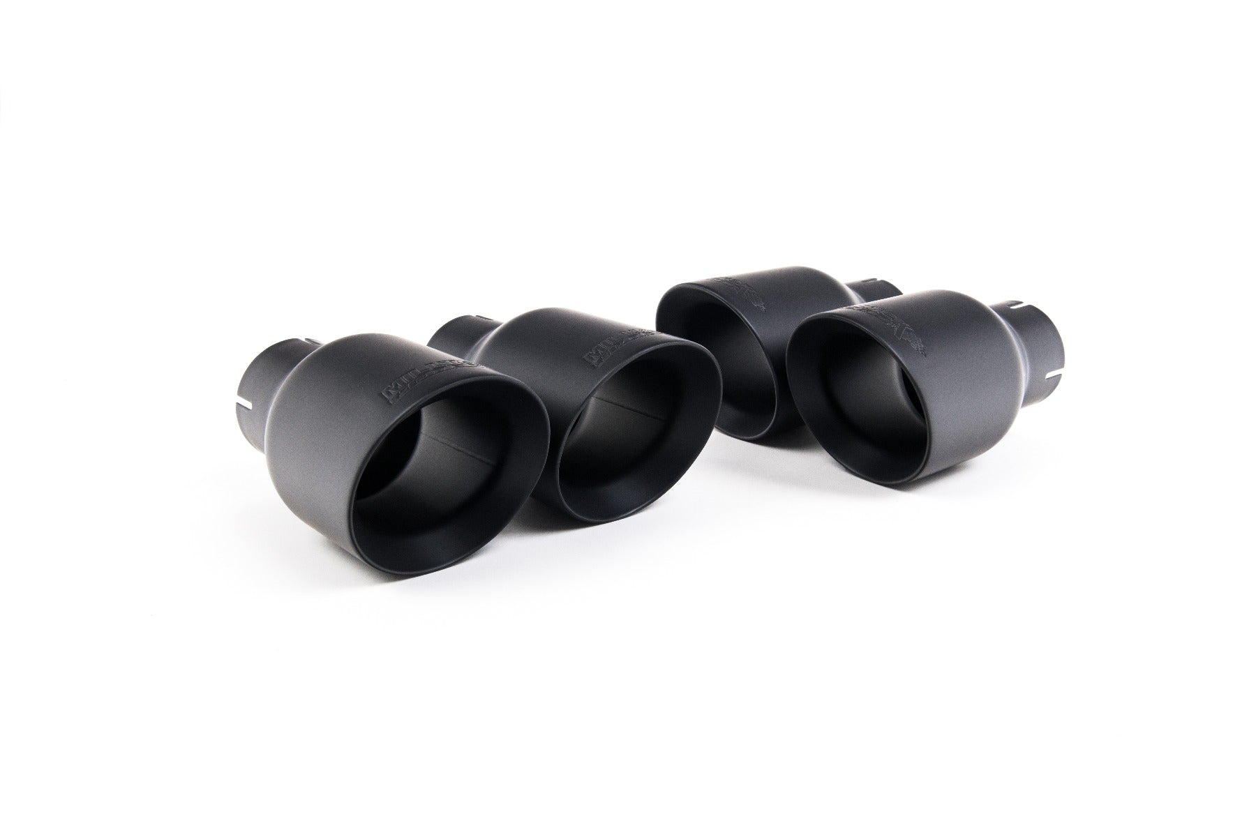 Audi S5 B9 Coupe/Cabriolet Non Sport Diff models - Resonated (Quieter) Cat-Back Exhaust System with Quad GT-100 Black Trims
