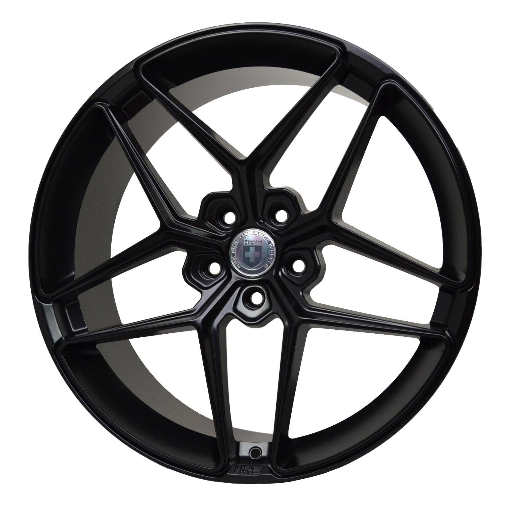 HRE 20 Inch - 5x114.3 Tesla Alloy Wheels Satin Black 20x8.5 Multi-Spoke - TMC Motorsport