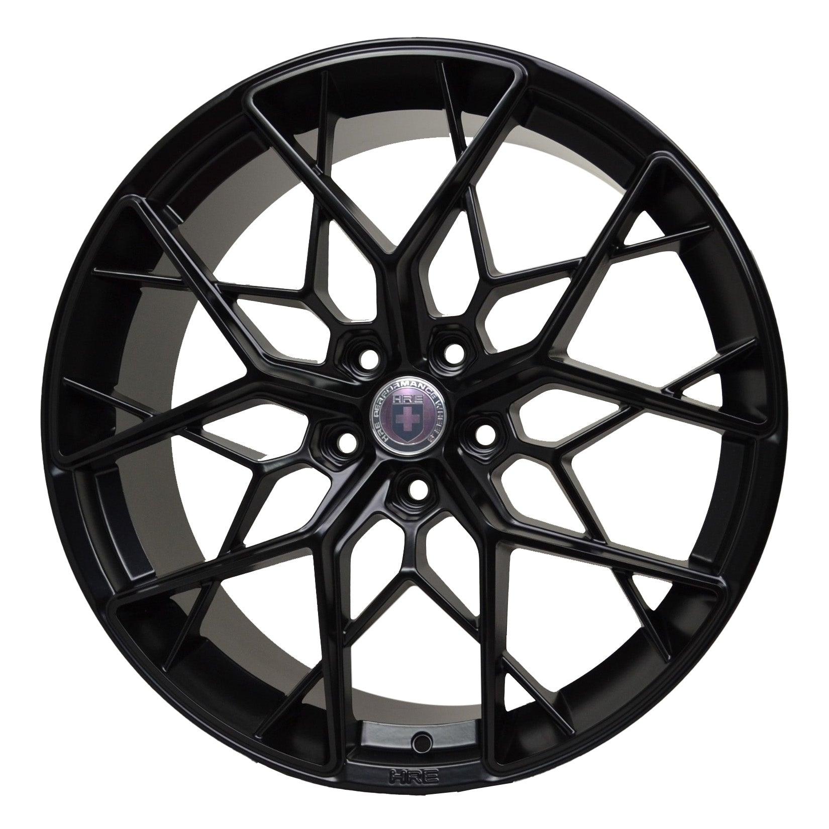 HRE 20 Inch - 5x114.3 Tesla Alloy Wheels Satin Black 20x8.5 Spider Spoke - TMC Motorsport