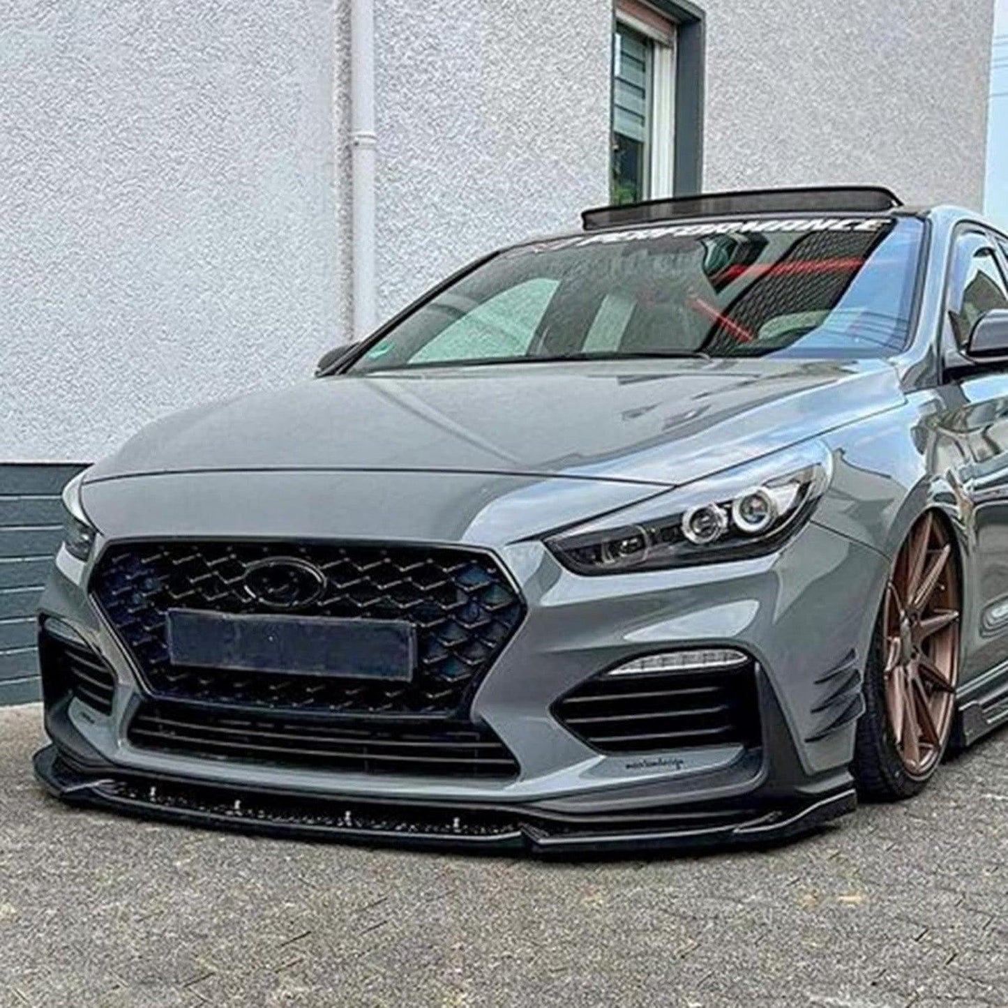 Hyundai i30 N MK3 Hatchback/Fastback 2017-2020 - RISPER Front Splitter In Gloss Black - TMC Motorsport