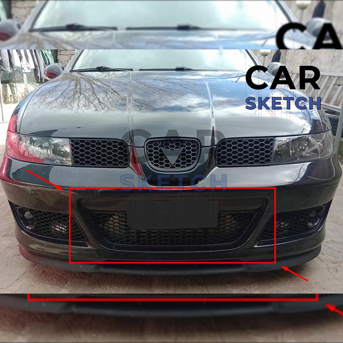 Seat Leon 1M Cupra Front Center Lower Grille  *1ML 853 668 79Y*