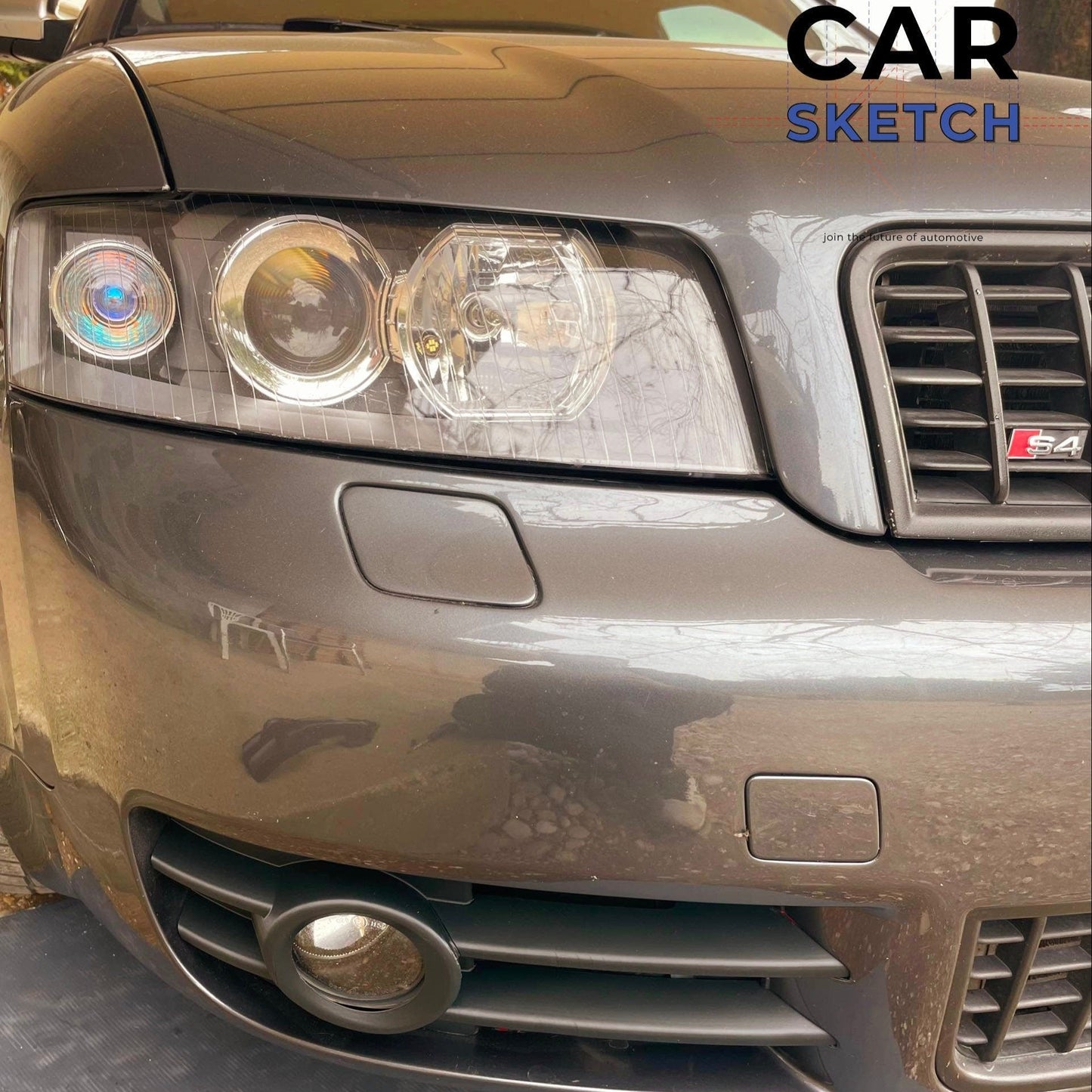 Audi S4 B6 Front Lower Side Grilles * 8E0 807 681 B - 8E0 807 682 B *