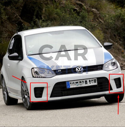 Volkswagen Polo 6R WRC Front Grilles   * 6R0 854 661 - 6R0 854 662 *