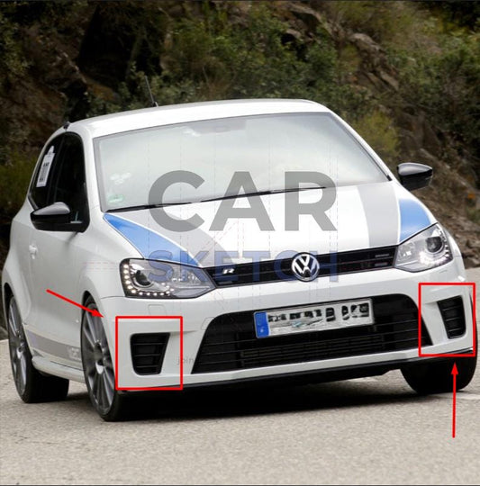 Volkswagen Polo 6R WRC Front Grilles   * 6R0 854 661 - 6R0 854 662 *