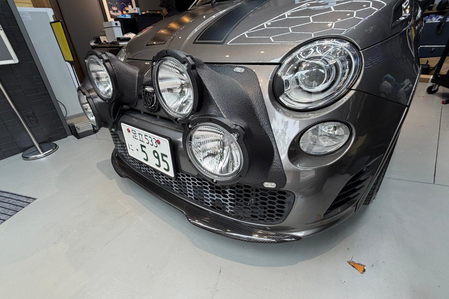 Abarth 500 Series 3 R3T Carbon Rally Pod Lights - Cadamuro