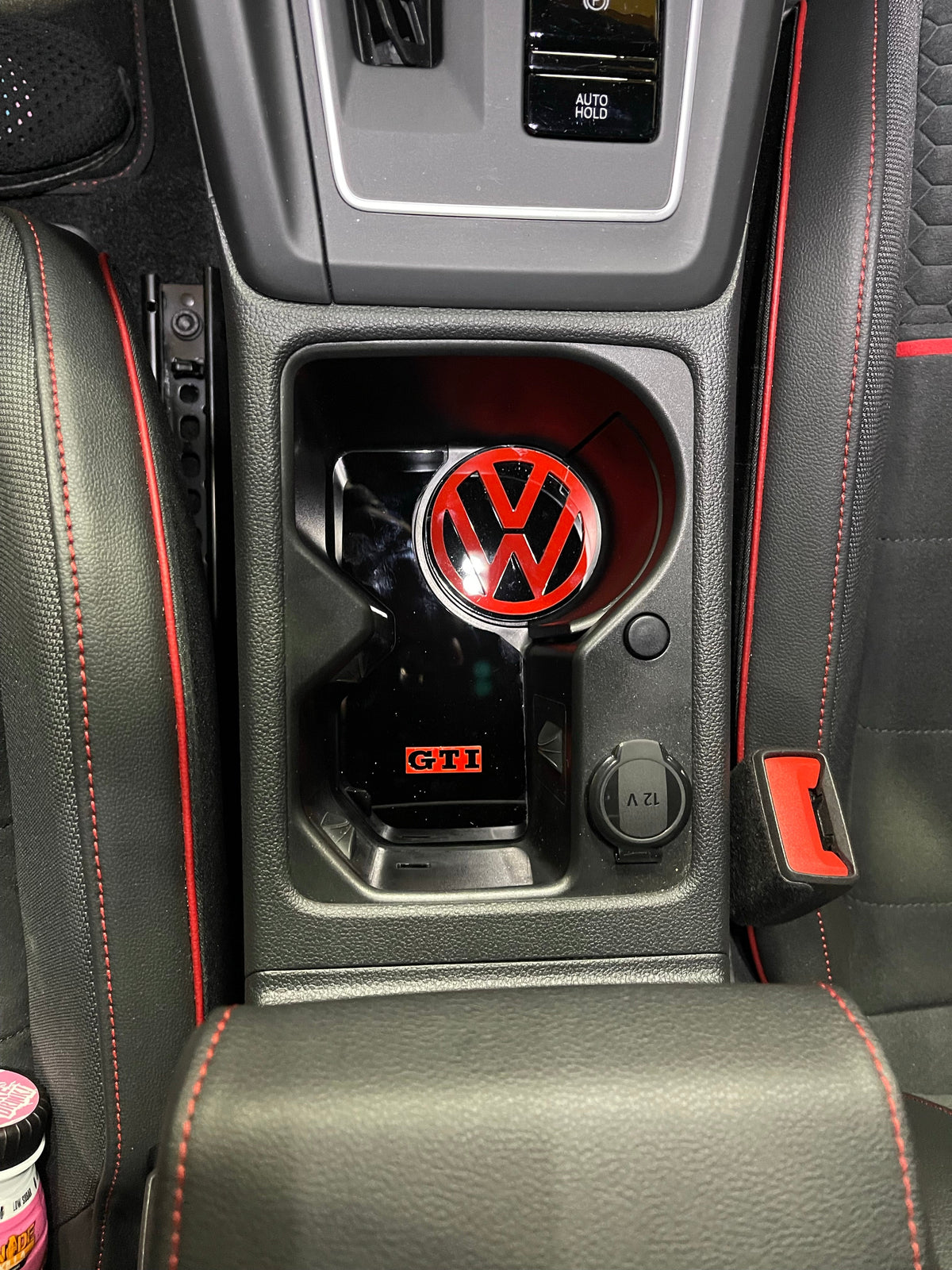 VW Golf MK8 - Cup Holder Inserts With Logo
