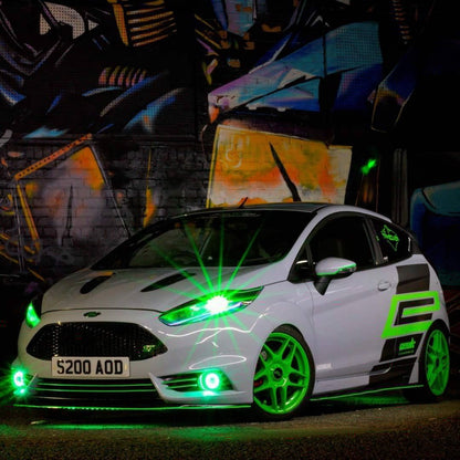 CEUK Demon Beam™ RGB LED Headlight & Fog Light – 6000K + Bluetooth RGB Control