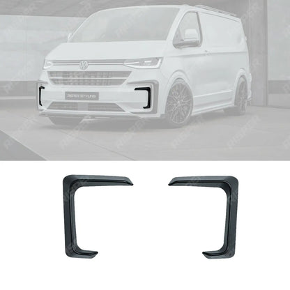 Inner Canard Loops In Gloss Black For Volkswagen Transporter T7 2025 on