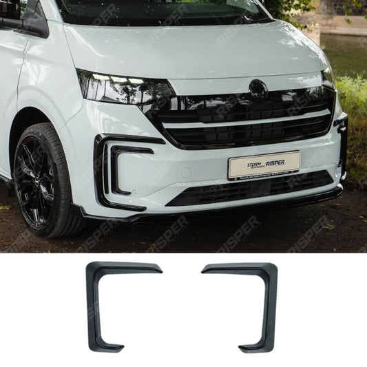 Inner Canard Loops In Gloss Black For Volkswagen Transporter T7 2025 on