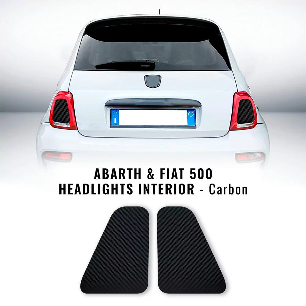 Abarth 595/695 Series 4 Cars Only Central Tail Light Stickers - Pair - Abarth Tuning