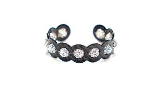 Combo Carbon Fiber – White Shine Bracelet - Carbon Fibre