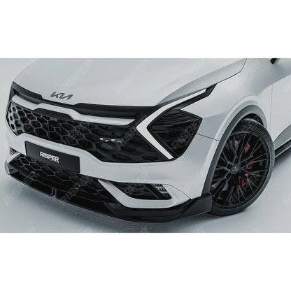 Kia Sportage MK5 GT Line 2021-2025 Front Splitter Lip In Gloss Black