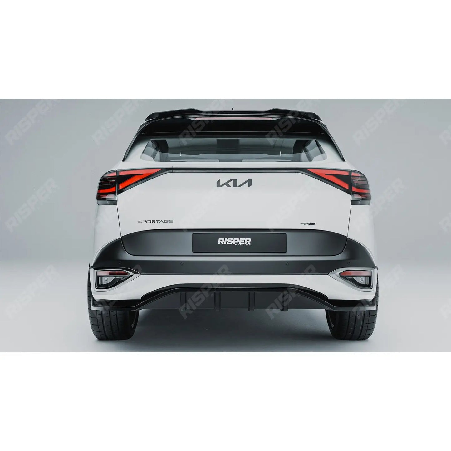 Kia Sportage MK5 GT Line 2021-2025 Rear Diffuser & Side Splitters Gloss Black