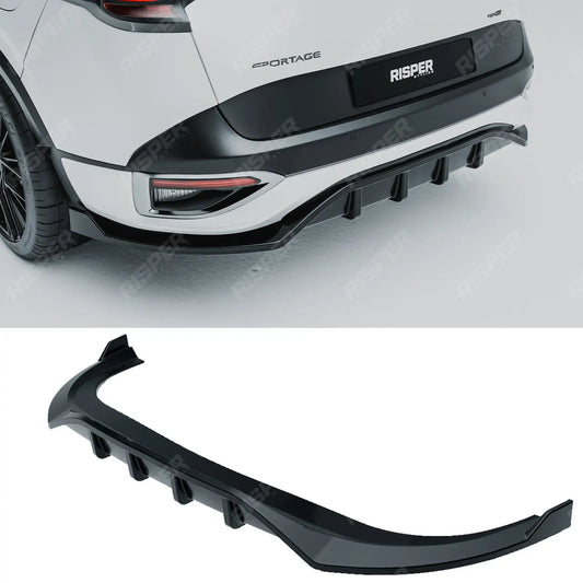 Kia Sportage MK5 GT Line 2021-2025 Rear Diffuser & Side Splitters Gloss Black