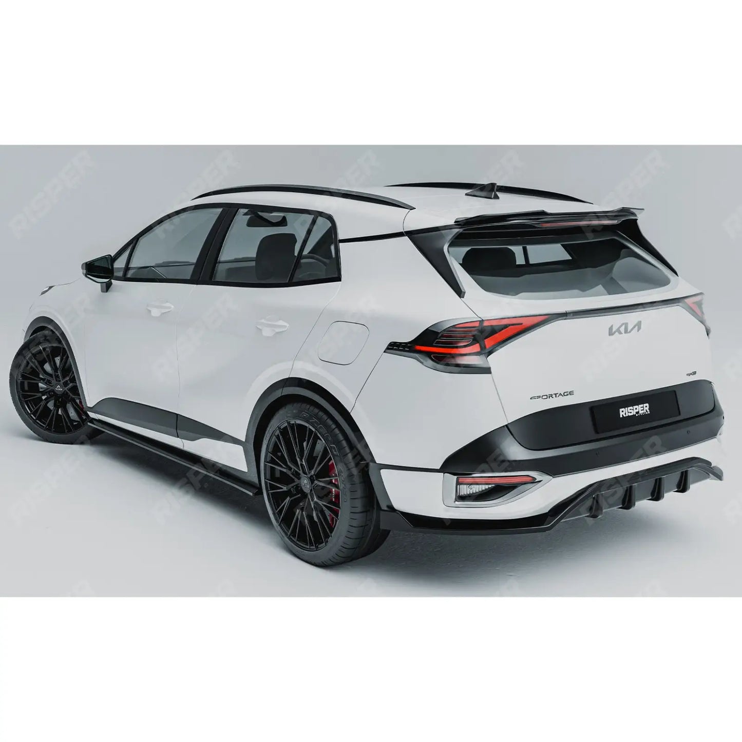 Kia Sportage MK5 GT Line 2021-2025 Rear Spoiler In Gloss Black