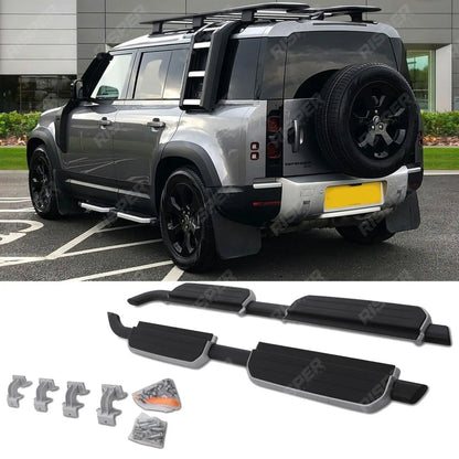 Land Rover Defender 110/130 L663 2020 On OE Style Silver Side Steps