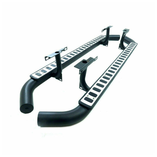 Land Rover Defender 110 Silver OEM Style Running Boards - TMC Motorsport