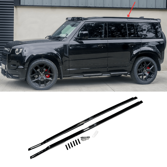 Land Rover Defender 110/130 L663 2020 On OE Style Roof Rail “ Pair “ in Black - TMC Motorsport