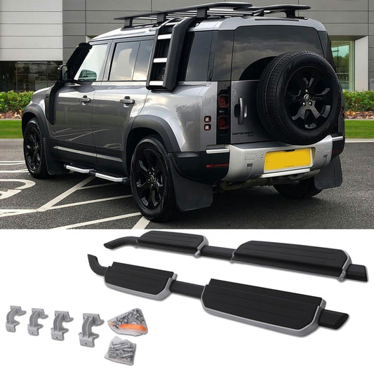 Land Rover Defender 110/130 L663 2020 On OE Style Silver Side Steps - TMC Motorsport