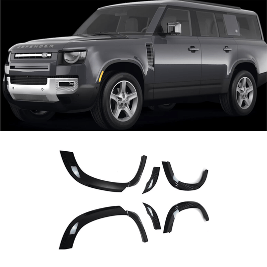 Land Rover Defender 130 Wheel Arch Kit - Gloss Black - TMC Motorsport