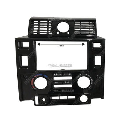 Land Rover Defender 90/110 2008-2020 – Double DIN Surround Fascia Panel Kit In Gloss Black