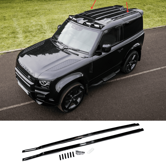 Land Rover Defender 90 L663 2020 On OE Style Gloss Black Roof Rails - TMC Motorsport
