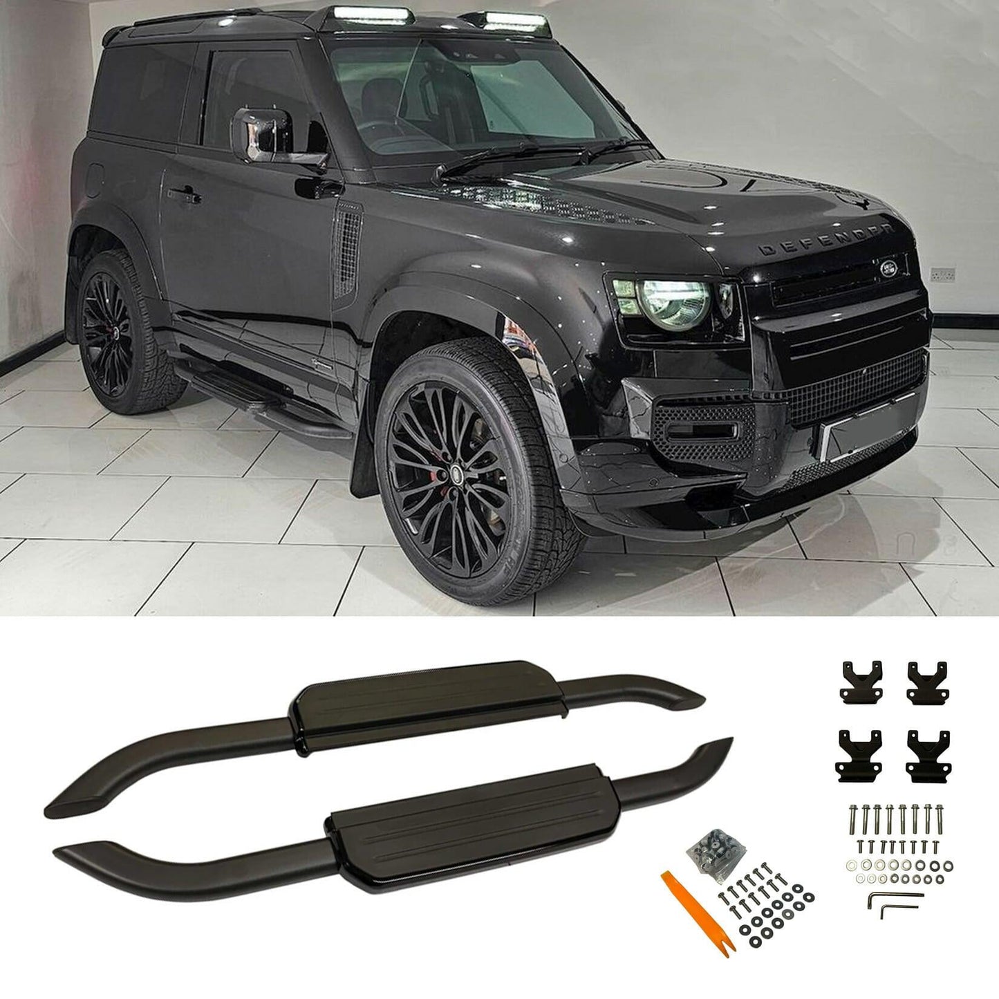 Land Rover Defender 90 L663 2020 On OE Style Running Boards - TMC Motorsport