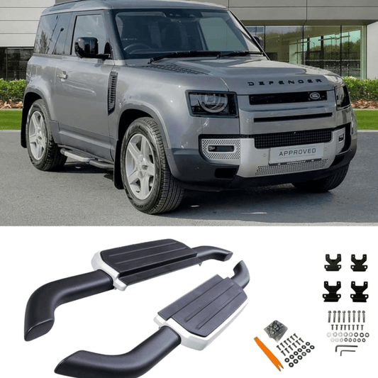 Land Rover Defender 90 L663 2020 On OE Style Silver Running Boards - TMC Motorsport