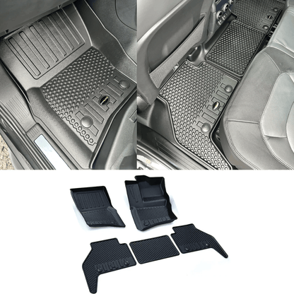 Land Rover Defender L663 110 2020 On - RHD Mud Block Floor Mats Full Set - TMC Motorsport