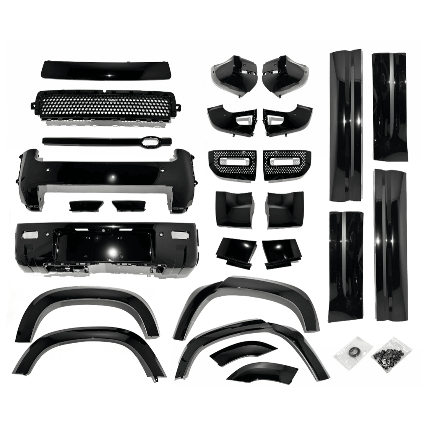 Land Rover Defender L663 110 Gloss Black Full Kit Upgrade By Risper - TMC Motorsport