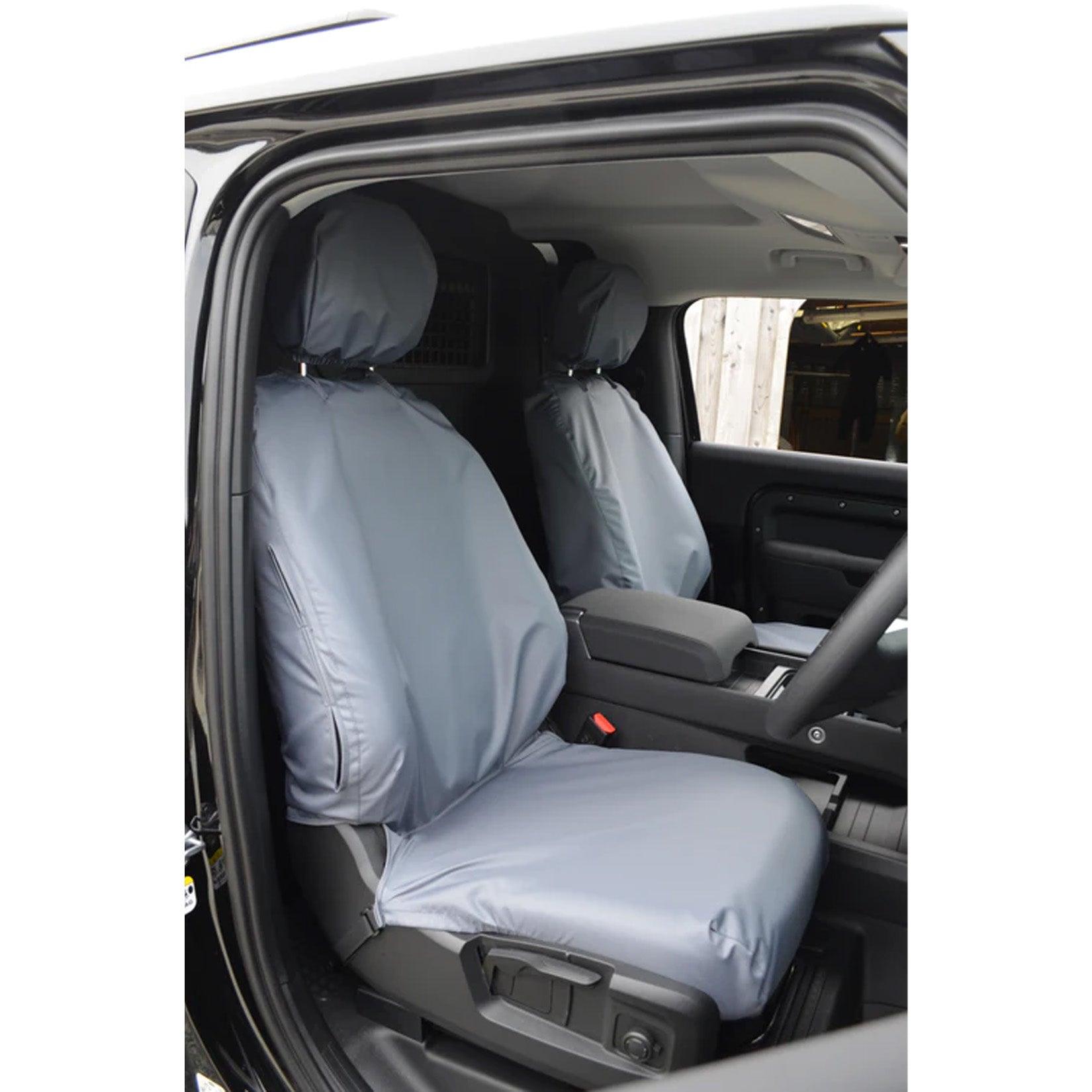 Land Rover Defender L663 2020+ Front Seat Covers Pair - Grey - TMC Motorsport