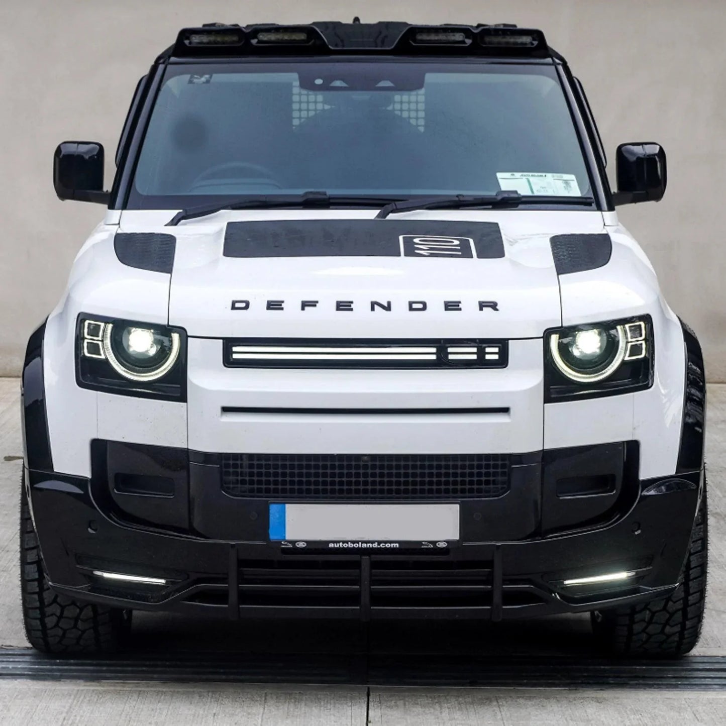 Land Rover Defender L663 2020 On LED Dynamic Front Grill - Gloss Black - TMC Motorsport