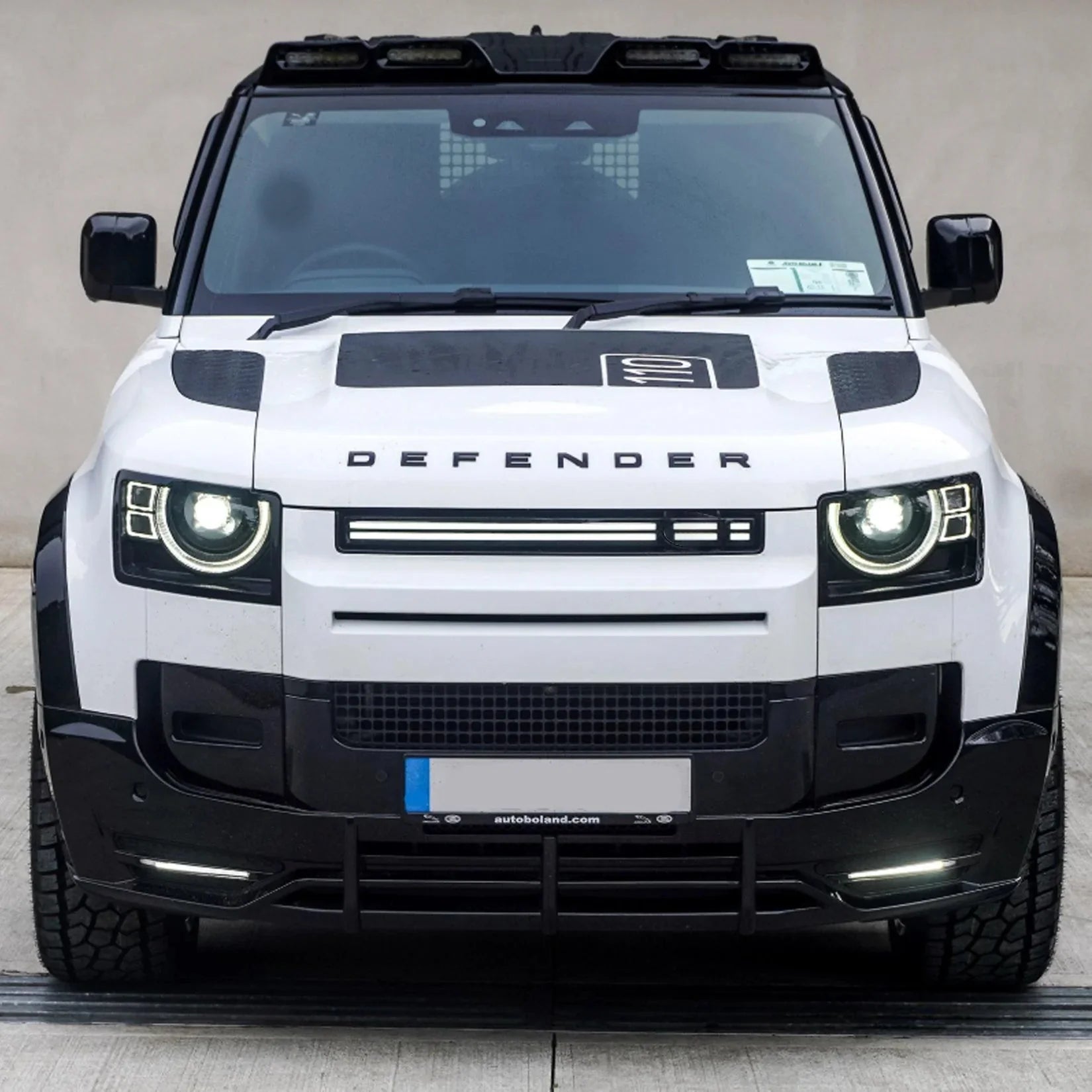 Land Rover Defender L663 2020 On LED Dynamic Front Grill - Gloss Black - TMC Motorsport