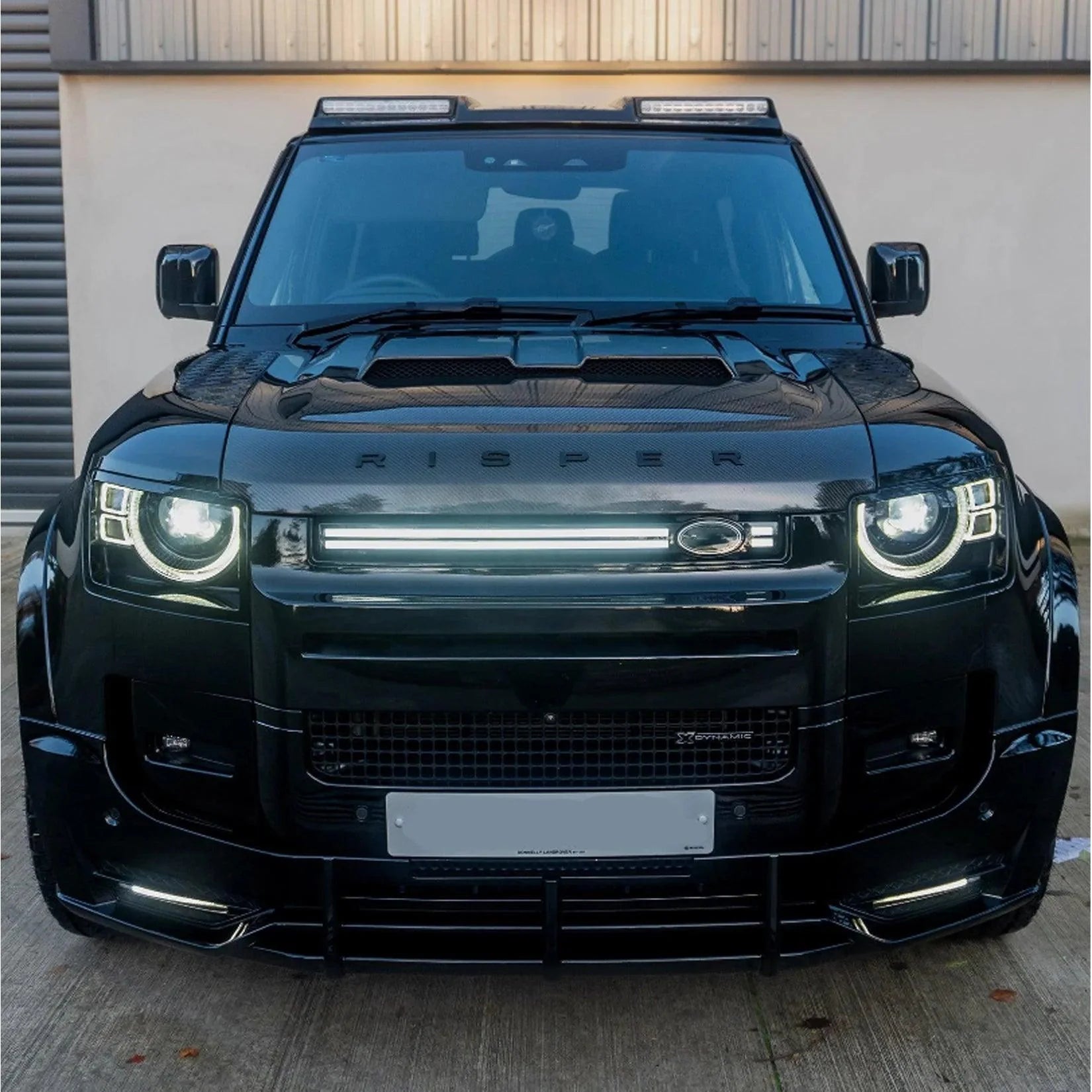 Land Rover Defender L663 2020 On LED Dynamic Front Grill - Gloss Black - TMC Motorsport