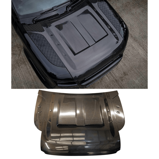 Land Rover Defender L663 2020 On Replacement Bonnet - Genuine Carbon Fibre - TMC Motorsport