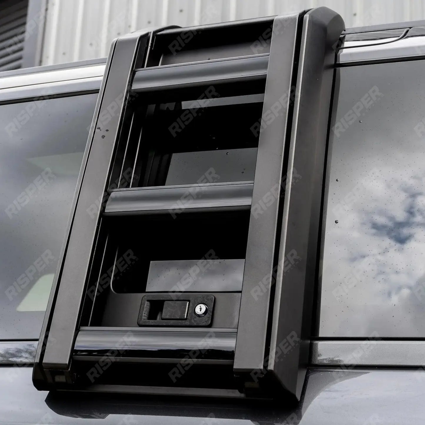 Land Rover Defender L663 90/110/130 2020 On OEM Style Side Roof Ladder - Gloss Black