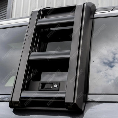 Land Rover Defender L663 90/110/130 2020 On OEM Style Side Roof Ladder - Gloss Black