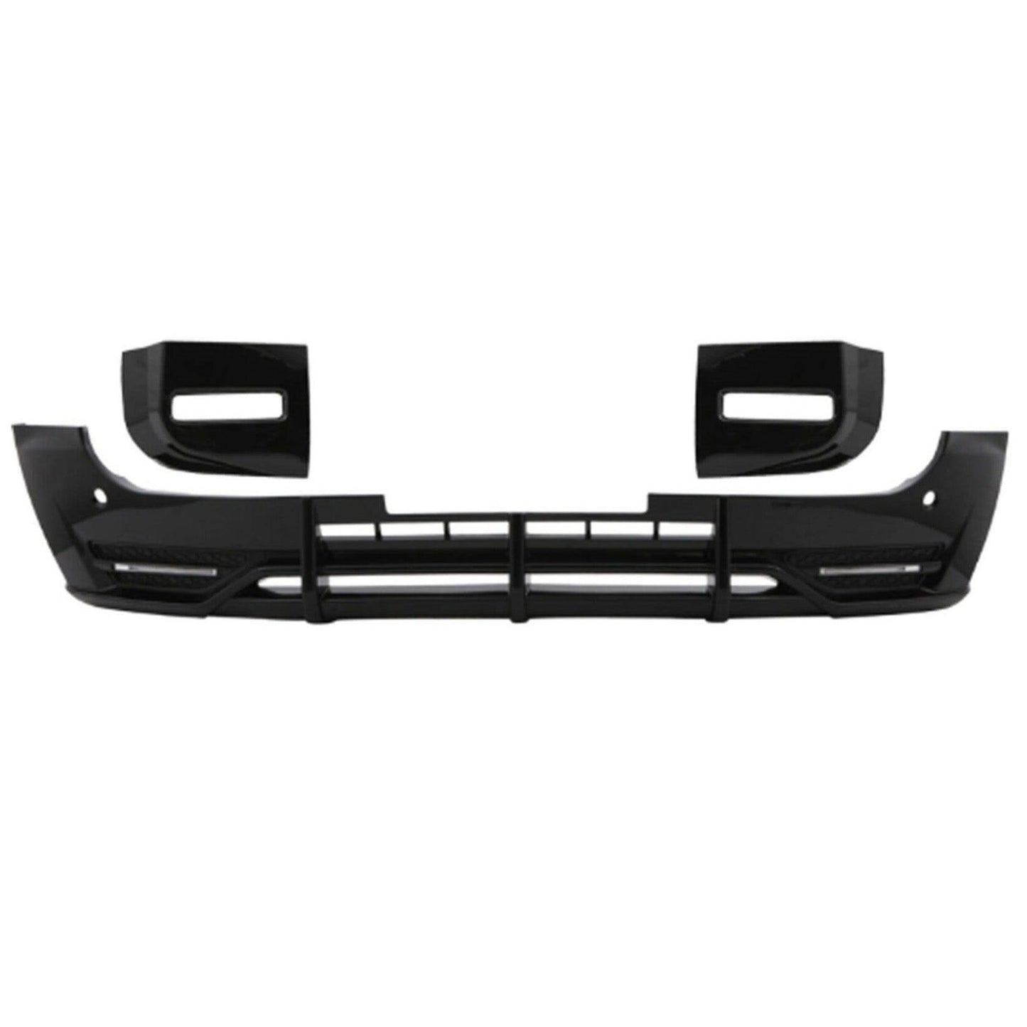 Land Rover Defender L663 90 / 110 / 130 2020 Onward Front Bumper Splitter in Gloss Black - TMC Motorsport