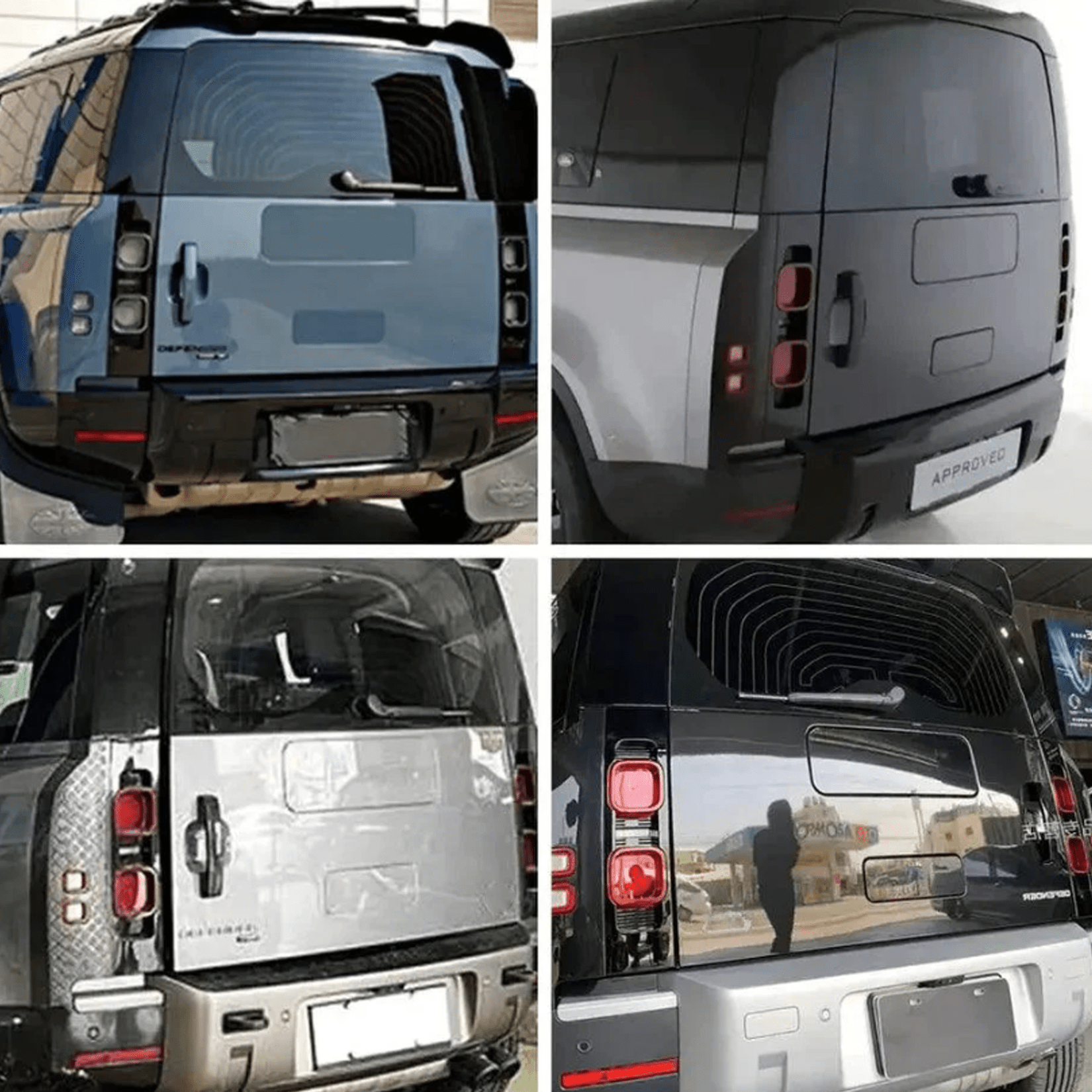 Land Rover Defender L663 90 /110 / 130 2020 Onward - Spare Wheel Cover Removal Plate - Colour Coded - TMC Motorsport